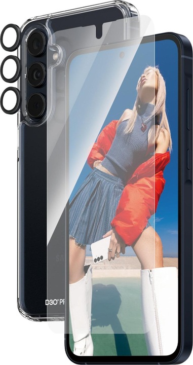 Image du produit PanzerGlass Bundle Ultra Wide FIt Glass + Case + Lens (1 pièce(s), Samsung Galaxy A55, Samsung Galaxy A54 5G)
