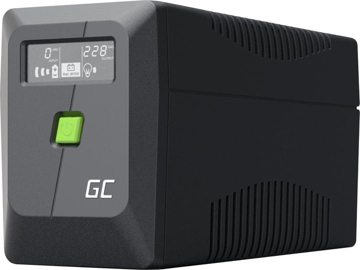 Actual product image GreenCell Wireless charger Green cell Nepārtrauktas barošanas bloks Green Cell PowerProof LCD UPS 650VA 360W (360 W, Line-interactive UPS)