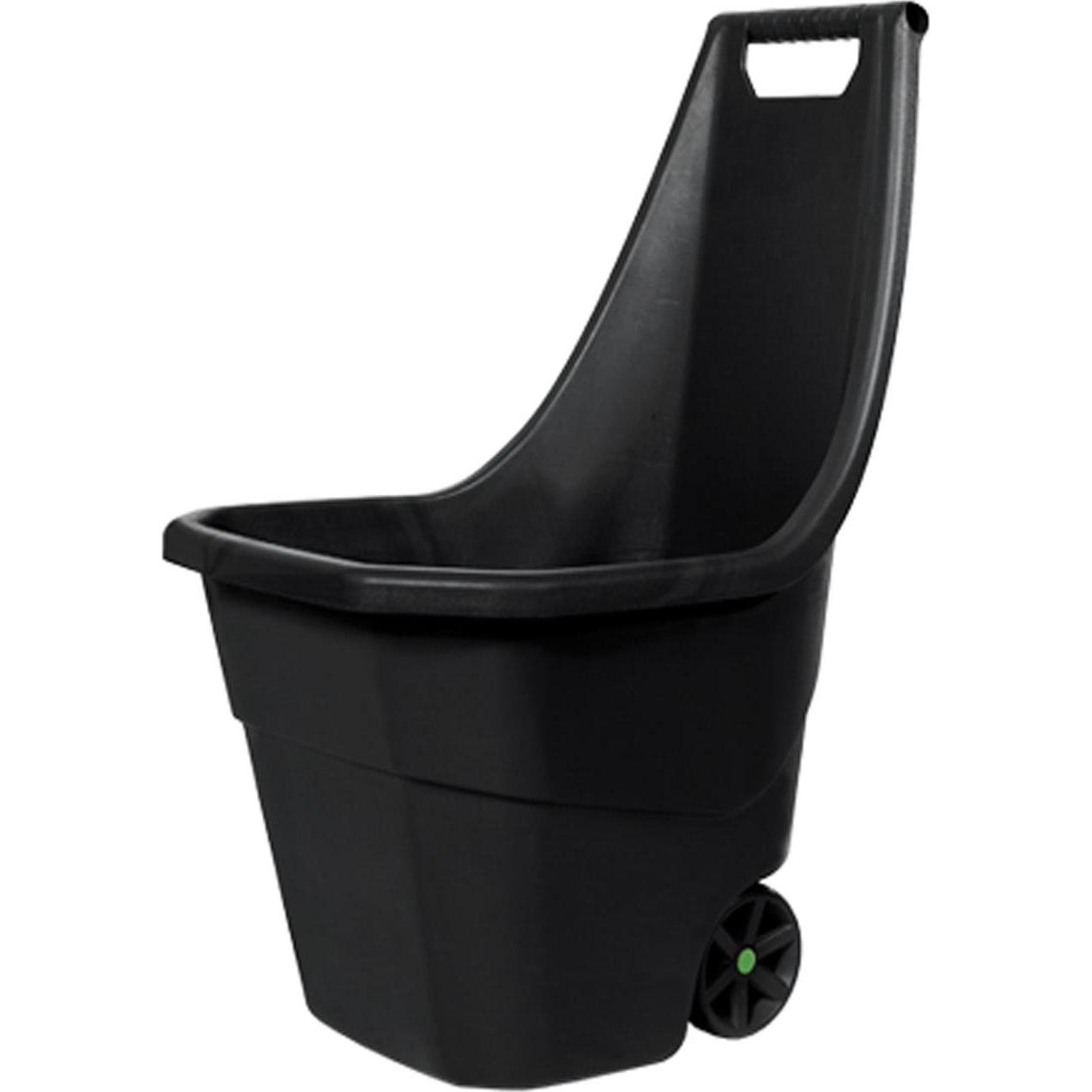 Mojawo, Schubkarre, Schubkarre Gartenkarre Handwagen Gartentrolley 55Liter Schwarz