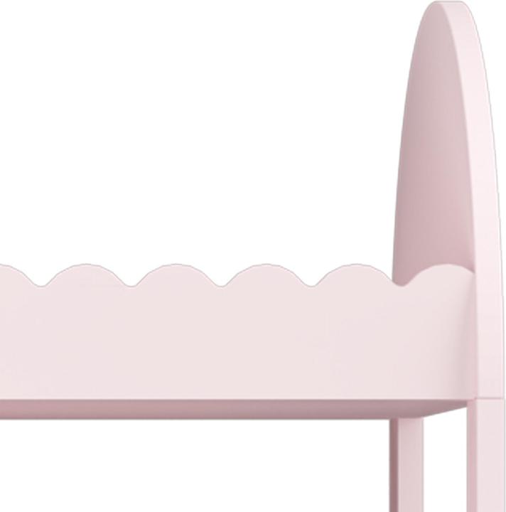 Produktbild En.Casa Kindergarderobe Vestnes mit Spiegel 100x94x38 cm Cotton Candy