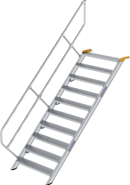 Munk Stairs 45ï¿½ tread width 1000 mm 10 treads aluminium fluted (Scaffolding, 100 cm)