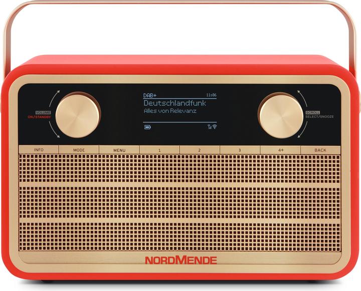 Actual product image Nordmende Transita 121 IR Red (DAB+, KW, Web radio, Bluetooth, Wi-Fi)