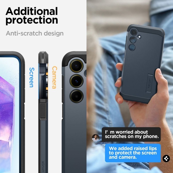 Actual product image Spigen Tough Armor (Samsung Galaxy A55)