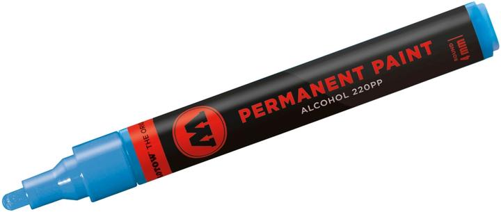 Actual product image Molotow Brand 220PP refillable 4mm shock blue medium (shock blue medium, 4 mm, 1 x)