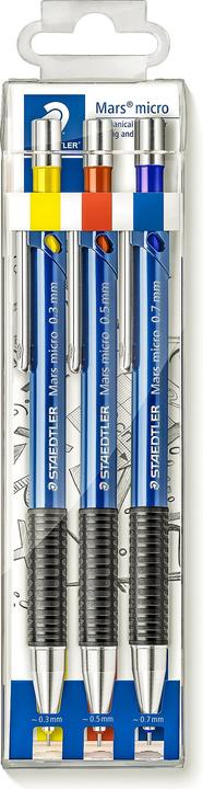 Actual product image Staedtler Mechanical pencil Mars micro ass. 3PCS (0.70 mm, HB, 3 x)
