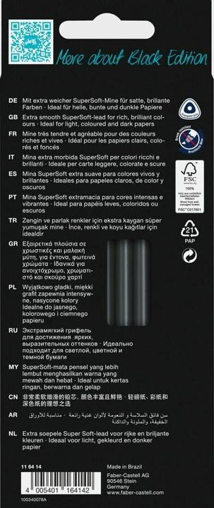 Actual product image Faber-Castell Black Edition (Sorted, 12 x)