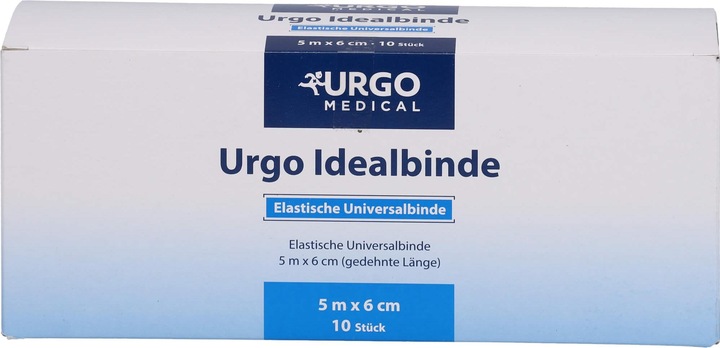 Produktbild Urgo Idealbinde 5 m x 6 cm Kompressionsbinden mittlerer Zug, 10 St. Binde