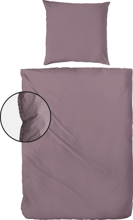 Actual product image H.G. Hahn-Haustextilien Hahn Flanell Bettwäsche Stone-Washed (Bedding set, 135x200 cm + 80x80 cm)