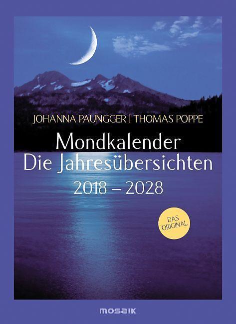 Mondkalender - die Jahresübersichten 2018-2028