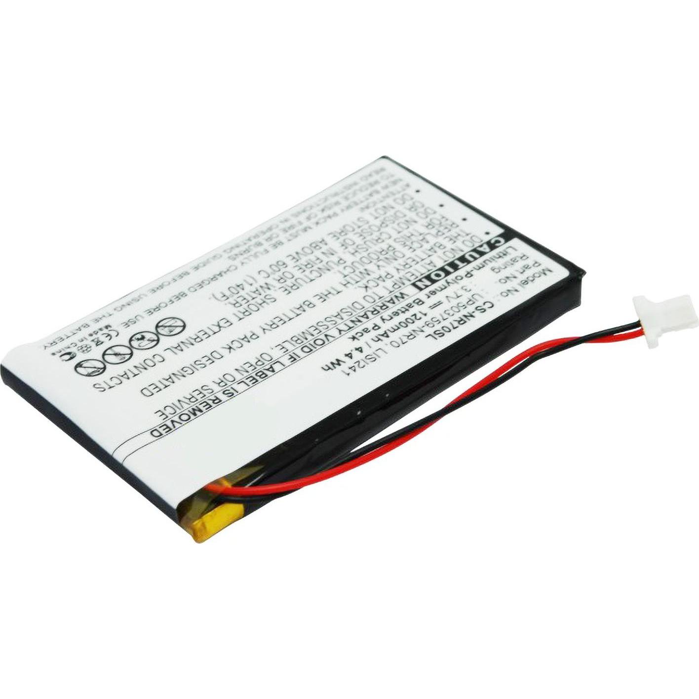 AGI 72439 - Akku - Lithium Polymer (LiPo) - 1200 mAh - 3,6 V - 60 mm - 5 mm, MP3 + Media-Player Zubehör
