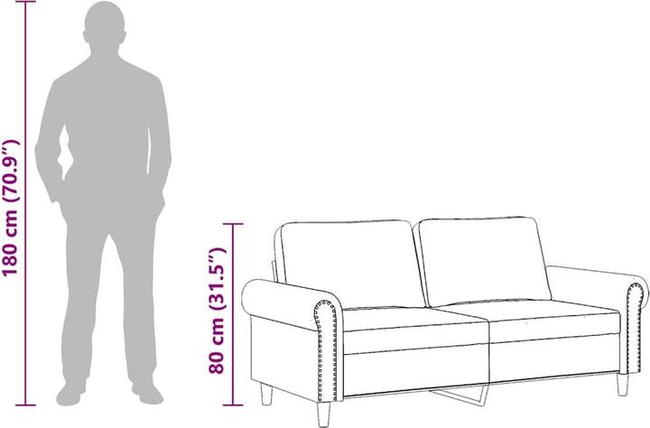 Produktbild vidaXL 2-Sitzer-Sofa (2-Sitzer)