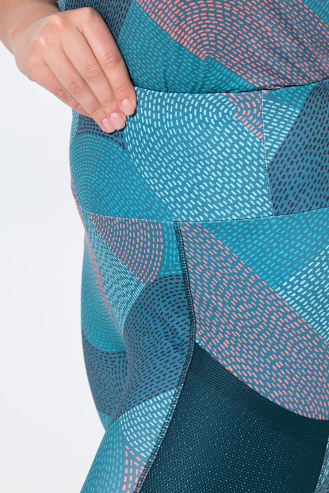 Immagine prodotto Ulla Popken Leggings sportivi ad asciugatura rapida con lunghezza a 3/4, tasca e materiale riciclato (50, 52)