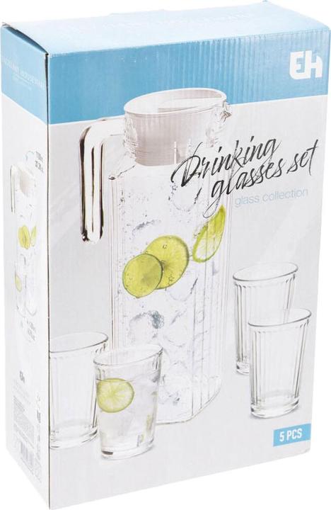 Produktbild Excellent Houseware Glaskrug und 4x TrinkglÃ¤ser im Set (0.20 l)