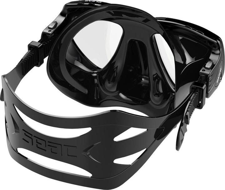 Actual product image Seac Maske Clear Antifog S/Bl Schwarz