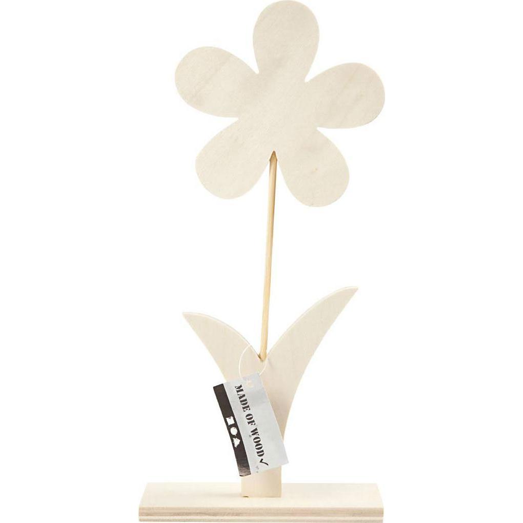Thumbnail - Creativ Company Holzblume mit Sockel, 26 cm