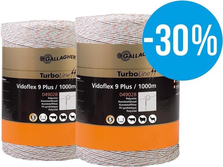 Gallagher Wrong thread (2 x 1000 meters / white) - Vidoflex 9 Plus