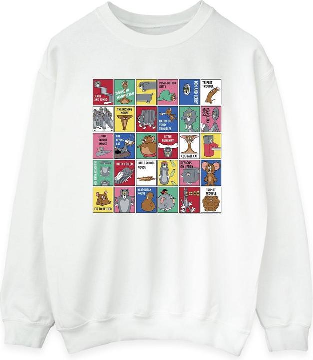 Actual product image Tom & Jerry Womens/Ladies Grid Squares Sweatshirt (XXL)