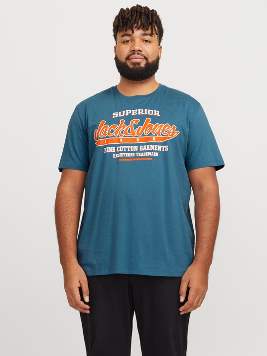 Produktbild Jack & Jones Jjelogo Tee Ss O-Neck 2 Col Aw24 S Pls (4XL)