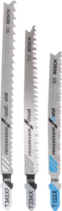 Produktbild Bosch Zubehör 3tlg. Stichsägeblatt-Set Progressor T-Schaft T 123 X T 234 X T 345 XF