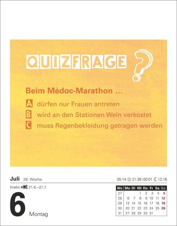 Produktbild Harenberg Ist es wahr, dass...? Tagesabreisskalender 2026 - Alltagswissen auf dem Prüfstand (Deutsch)