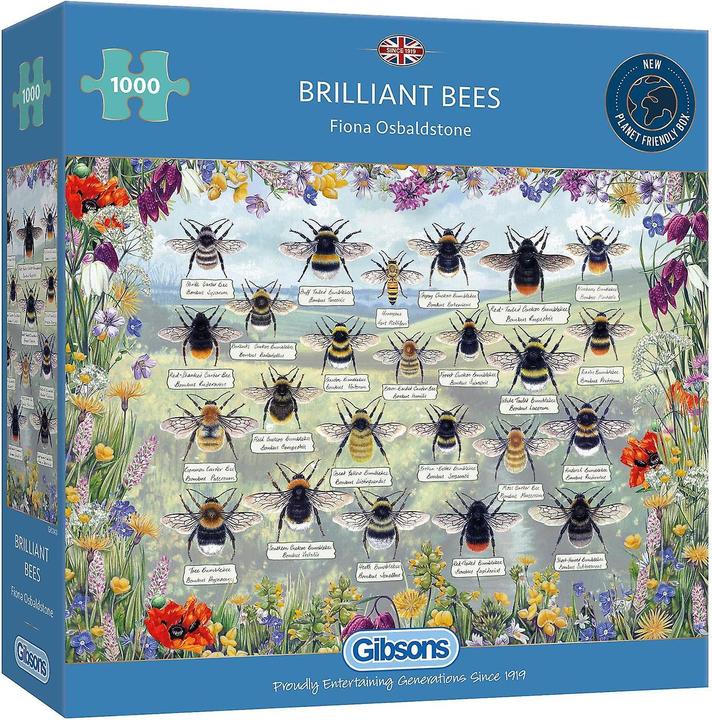 Image du produit Gibsons Puzzle Abeilles brillantes 1000 pièces (1000 pièces)