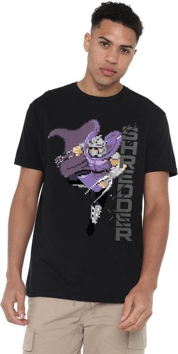 Actual product image Teenage Mutant NT Mens Arcade Shredder Retro T-Shirt (L)
