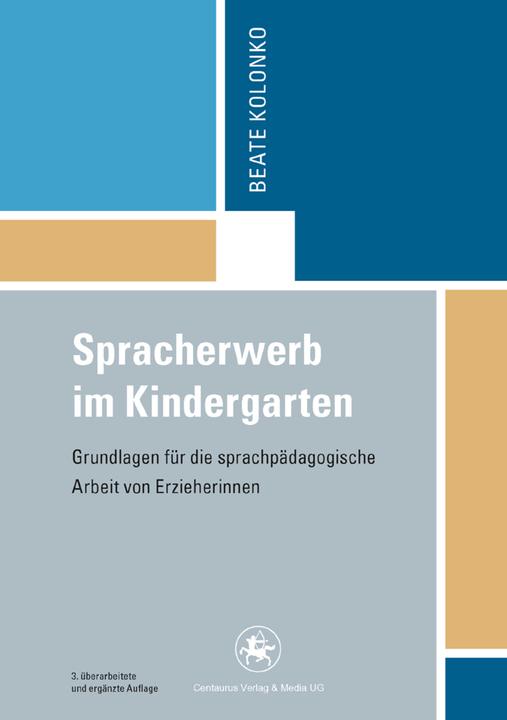 Produktbild Spracherwerb im Kindergarten (Deutsch, Beate Kolonko, 2011)