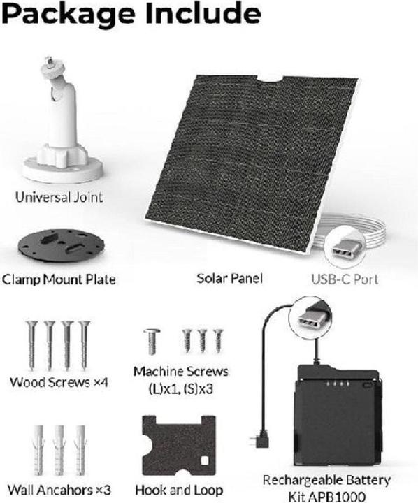 Immagine prodotto Brinno Kit di alimentazione solare ASP1000-P (10 W, 0.66 kg)