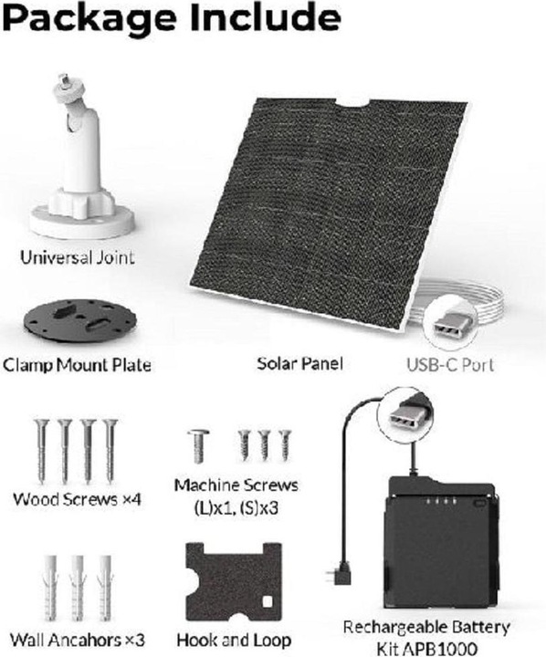 Actual product image Brinno ASP1000-P Solar Power Kit (10 W, 0.66 kg)