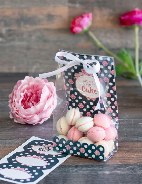 Immagine prodotto Städter Set di borse regalo "All you need is cake", 24 pezzi (24x)