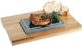 Actual product image Nouvel Hot Stone - Set, Bamboo, 2 pieces, 36 x 24 x 2 cm