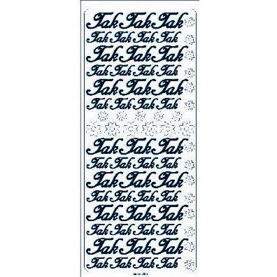 Hobby2you, Sticker, Creastix 10x23cm guld 'tak'
