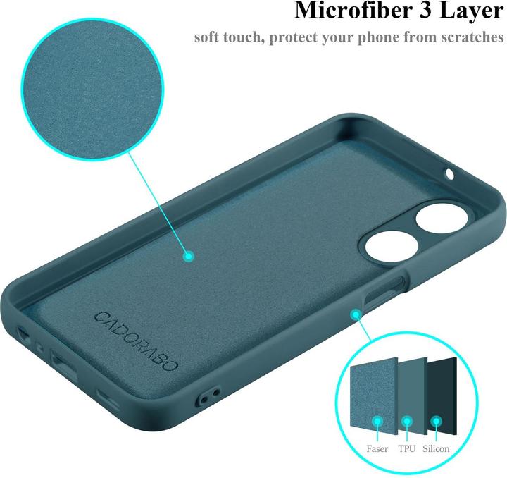 Actual product image Cadorabo Case for OPPO A78 5G TPU in liquid protection silicone design (Oppo A78 5G)