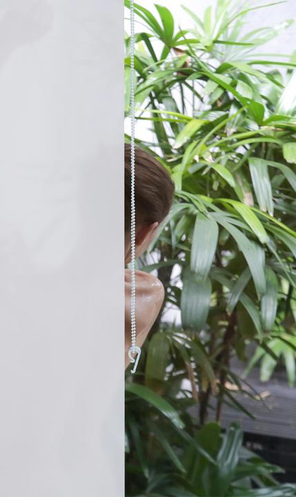 Actual product image Relaxdays Shower roller blind (100 x 240 cm)