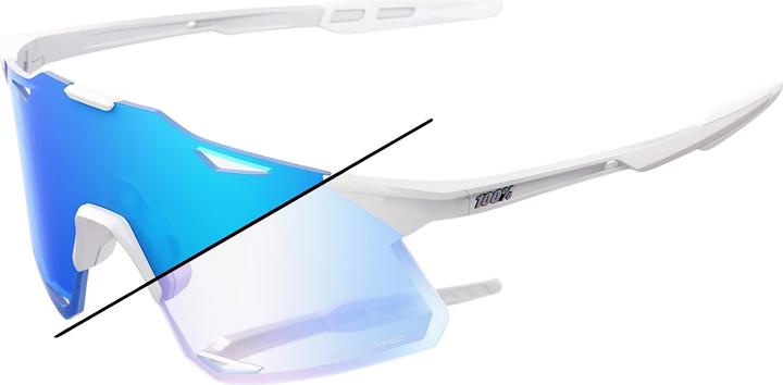 Actual product image 100% HYPERCRAFT LE - Bastille (Pearl White Glitter, Blue Mirror Photochromic)