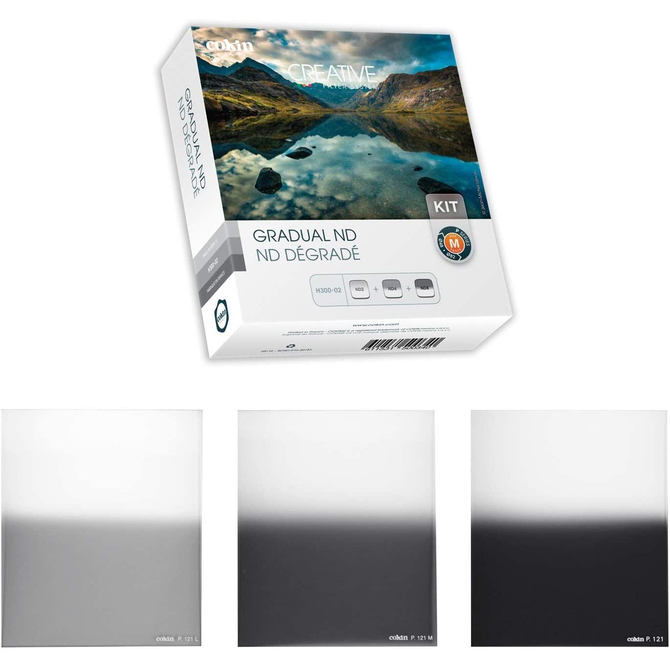 Cokin H300-02 Gradual ND Kit inkl. 3 Filter (82 mm, ND- / Graufilter, 82 mm), Objektivfilter