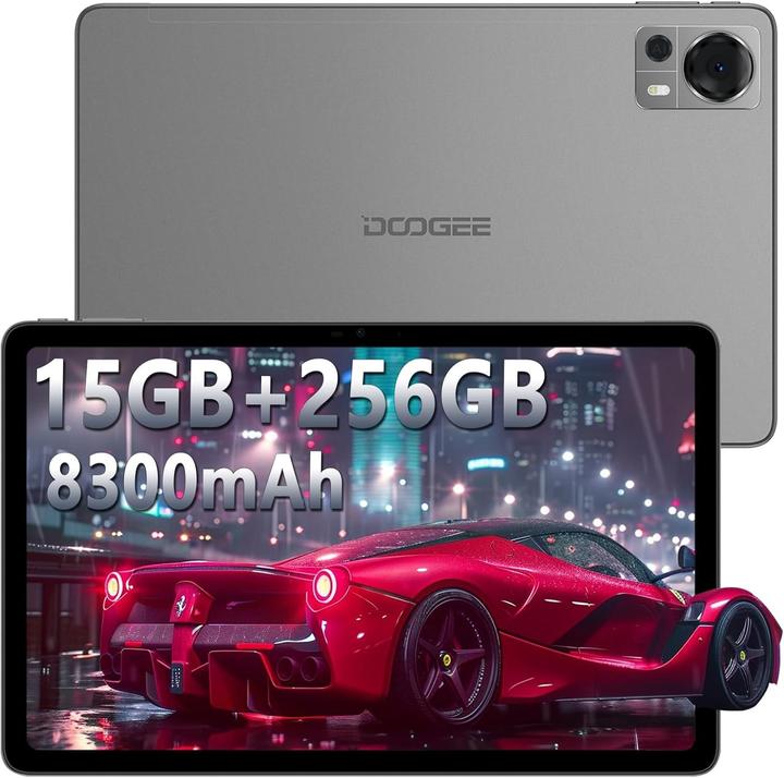 Image du produit Doogee Tablette avec stylet, écran 2K HD, 15 Go RAM, 256 Go stockage, batterie longue durée (10.40", 256 Go)