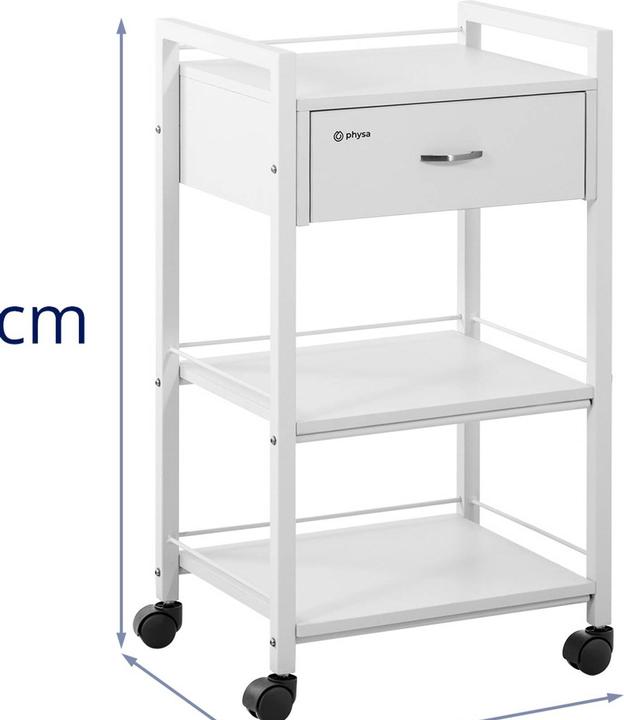Actual product image Physa Salon Trolley - 1 drawer - 3 shelves - 47.5 x 40 x 85.5 cm