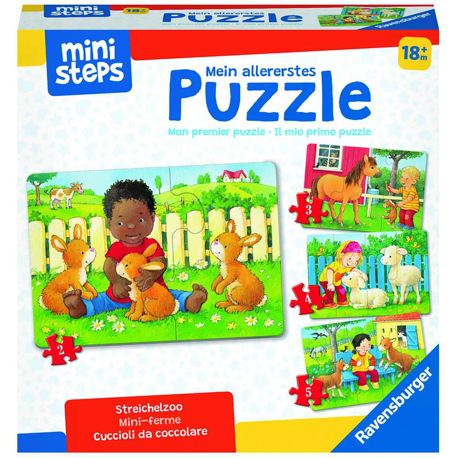 Thumbnail - Ministeps Mein allererstes Puzzle: Streichelzoo (20 Teile)