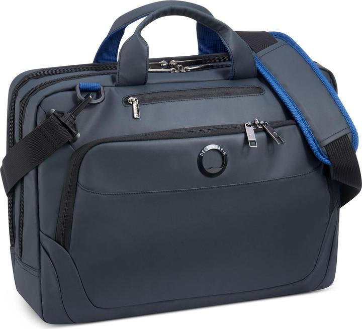 Delsey Parvis Plus Laptoptas - 2 Compartiments - 15,6 inch - Water Resistant - Grijs (15.60")