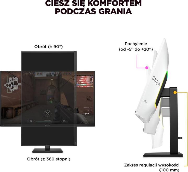 Actual product image HP OMEN Transcend 31.5 inch UHD 240Hz OLED Gaming Monitor - OMEN Transcend 32 (3840 x 2160 Pixels, 31.50")