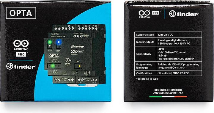 Actual product image Arduino Opta WiFi AFX00002 PLC communication module 12 V/DC, 24 V/DC