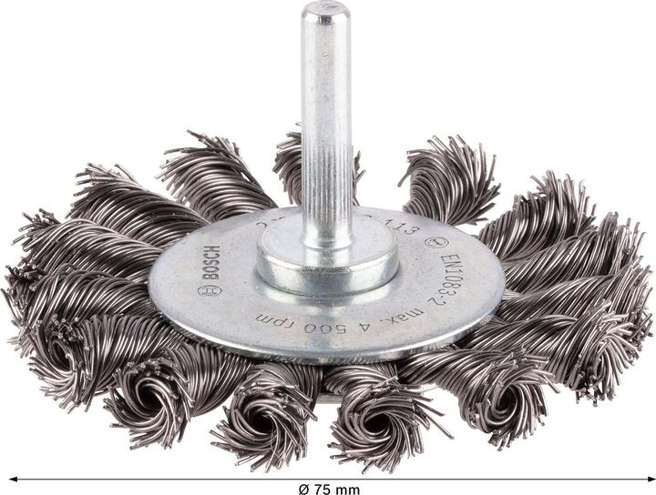 Produktbild Bosch Professional Zubehör PRO Metal heavy Scheibenbürste, gerader Schaft, 75 x 0,5 mm