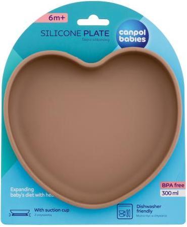 Actual product image Canpol Silicone Suction Plate Heart