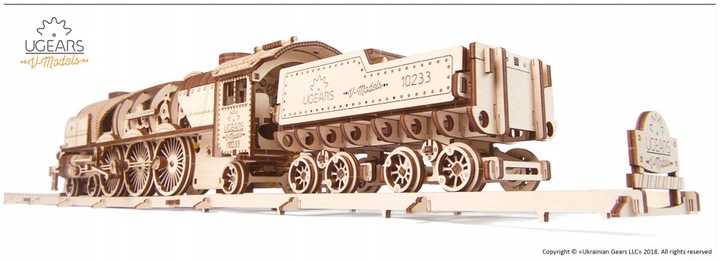 Image du produit Ugears Locomotive V-Express avec wagon