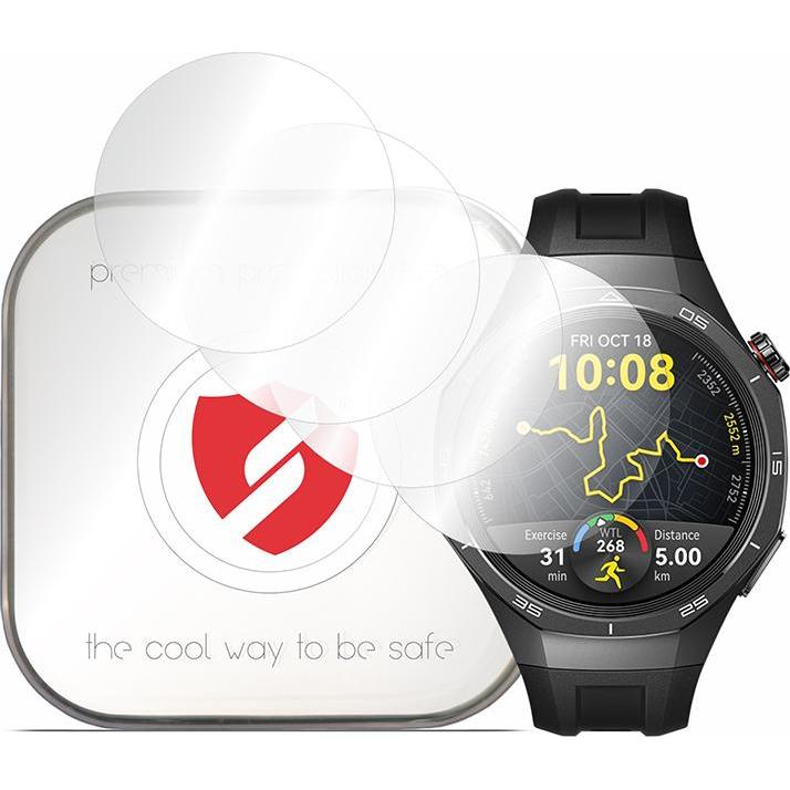 Smart Protection - Premium Classic (4 pack) - Huawei Watch GT 5 Pro 46mm - Clear, Smartwatch Zubehör, Transparent
