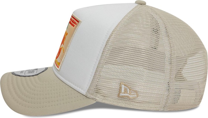 Actual product image New Era A-Frame Mesh Trucker Cap - California Patch Beige (One size)
