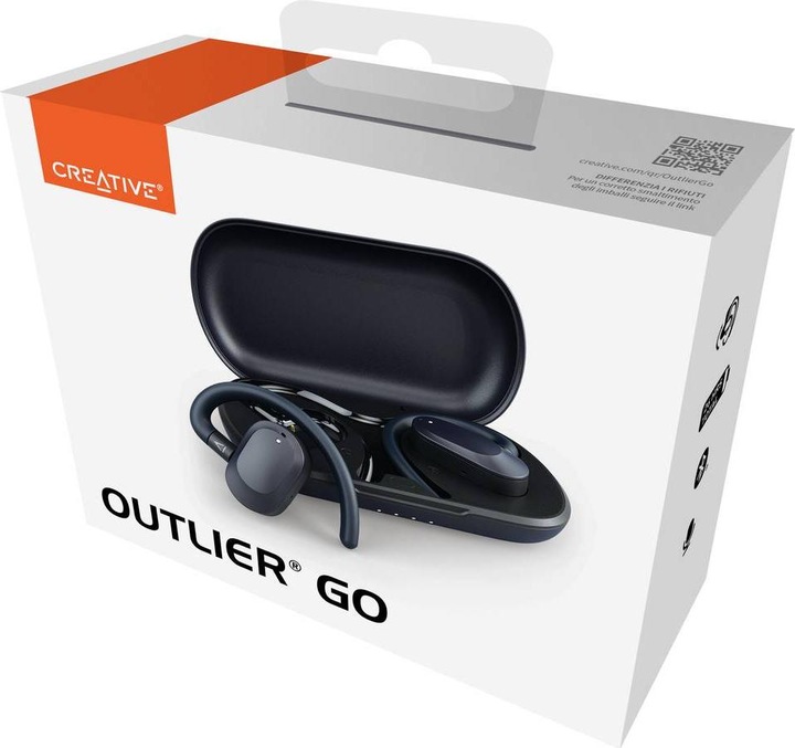 Actual product image Creative OUTLIER GO Bluetooth headset dark blue (No noise cancelling, 26 h, Wireless)