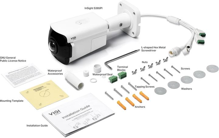Actual product image TP-Link Vigi 8mp Outdoor Network Camera (3840 x 2160 pixels)