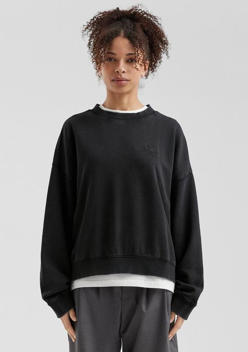 Produktbild s.Oliver Sweatshirt Gewaschenes Sweatshirt mit kleiner Stickerei (M)
